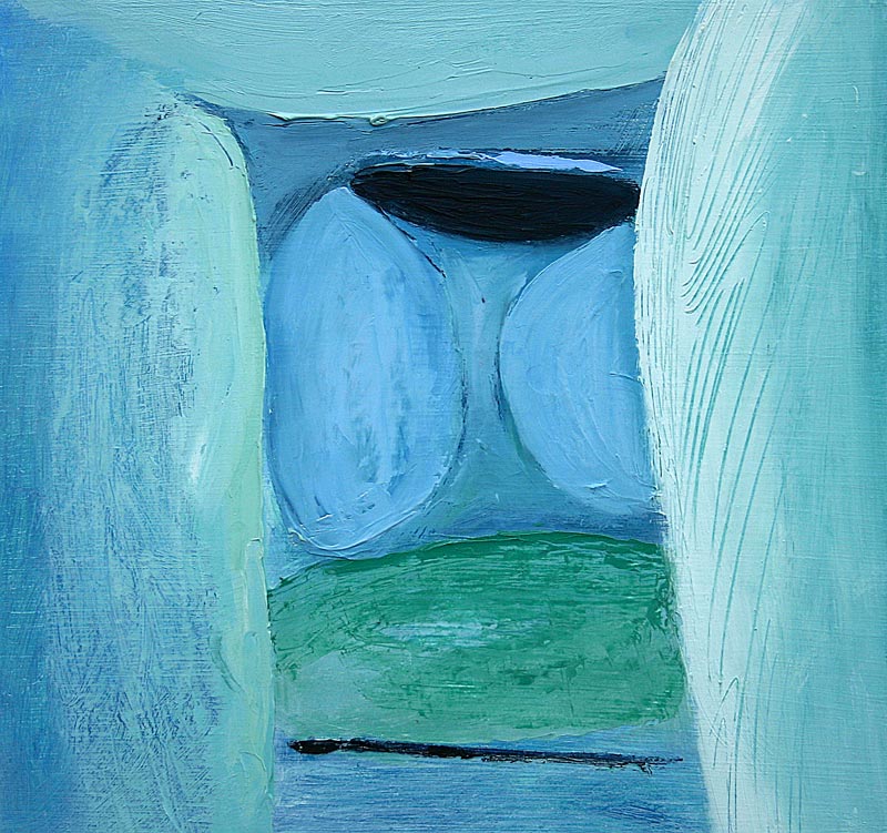 Dolmen-II,-(Oil-on-board,2005